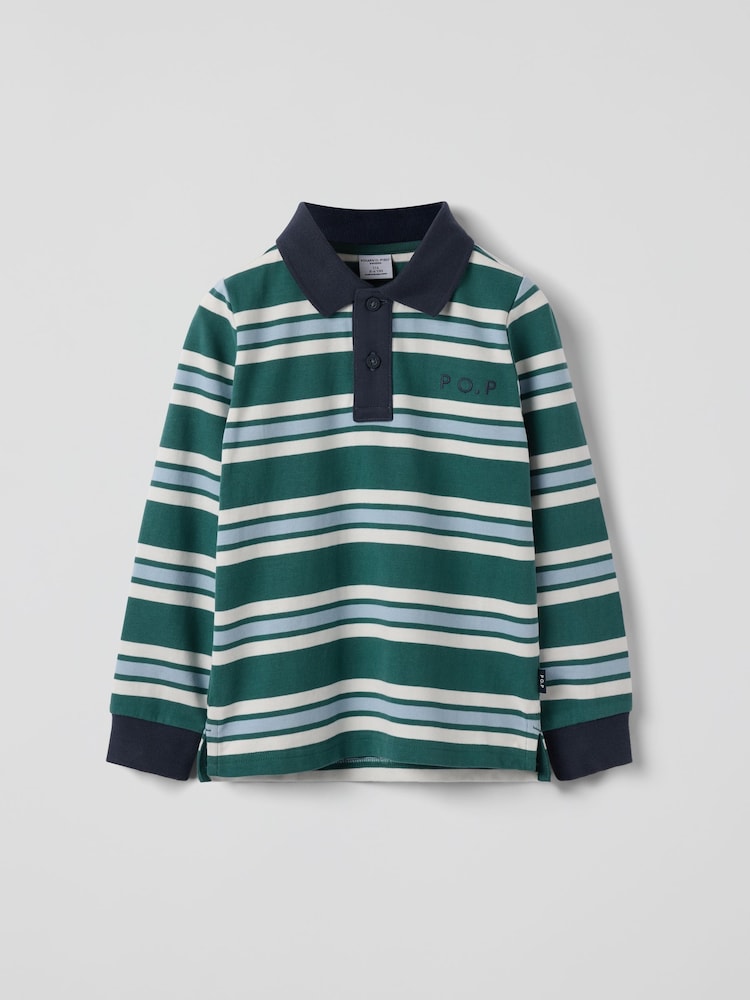 Polarn O. Pyret Striped Rugby Shirt - صورة 1 من 3 Polarn O. Pyret Striped Rugby Shirt - صورة 1 من 3