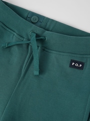 Polarn O. Pyret Green Cotton Joggers - Image 2 of 3