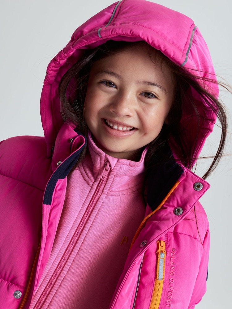 Polarn O. Pyret Pink Padded Water Resistant Puffer Coat - Image 2 of 8 Polarn O. Pyret Pink Padded Water Resistant Puffer Coat - Image 2 of 8