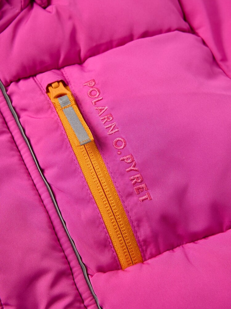 Polarn O. Pyret Pink Padded Water Resistant Puffer Coat - Image 8 of 8 Polarn O. Pyret Pink Padded Water Resistant Puffer Coat - Image 8 of 8