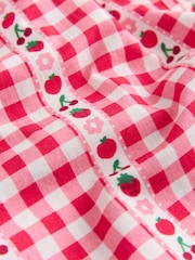 Pink/ Red Gingham - পুলন ট্রাউজার্স (3মাস-7বছর) - 4এর মধ্যে 4 ছবি