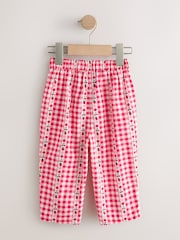 Pink/ Red Gingham Pullon Trousers (3mths-7yrs) - Image 6 of 8