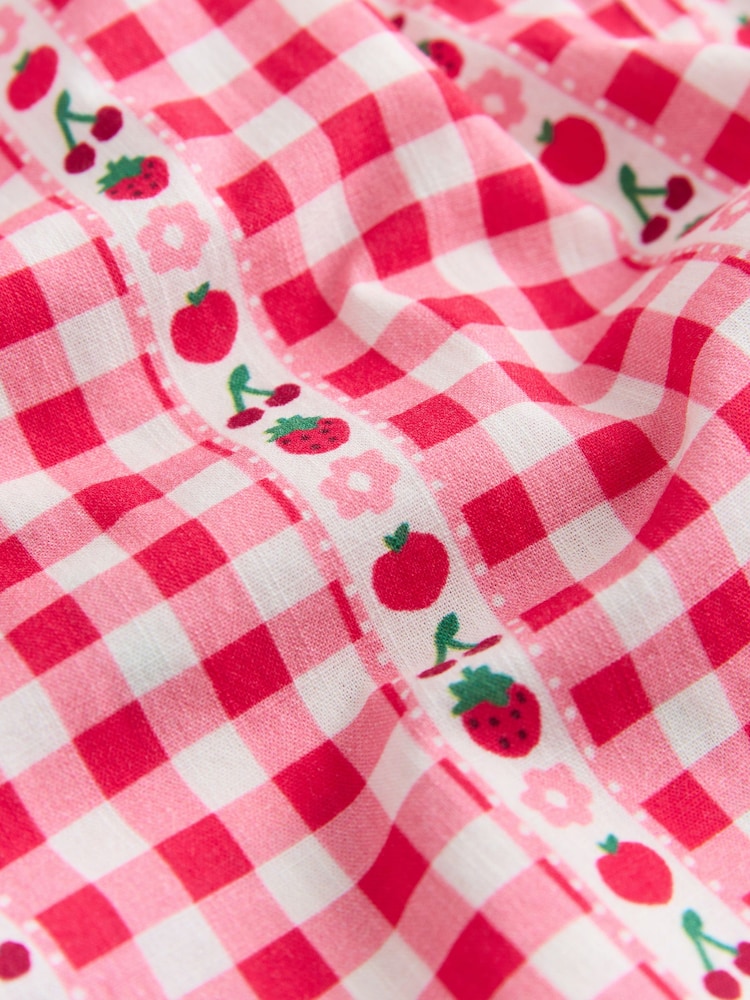 Pink/ Red Gingham Pullon Trousers (3mths-7yrs) - Image 8 of 8