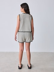 Baker by Ted Baker 2 Piece Ric-Rac Crochet Vest & Shorts Set - Image 2 of 13