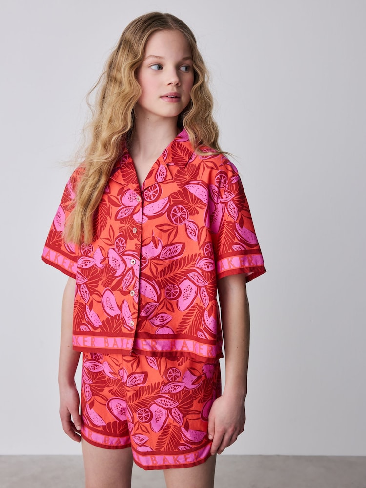 Baker by Ted Baker 2 Piece Printed Shirt & Shorts Set - Image 1 of 6 Baker by Ted Baker 2 Piece Printed Shirt & Shorts Set - Image 1 of 6