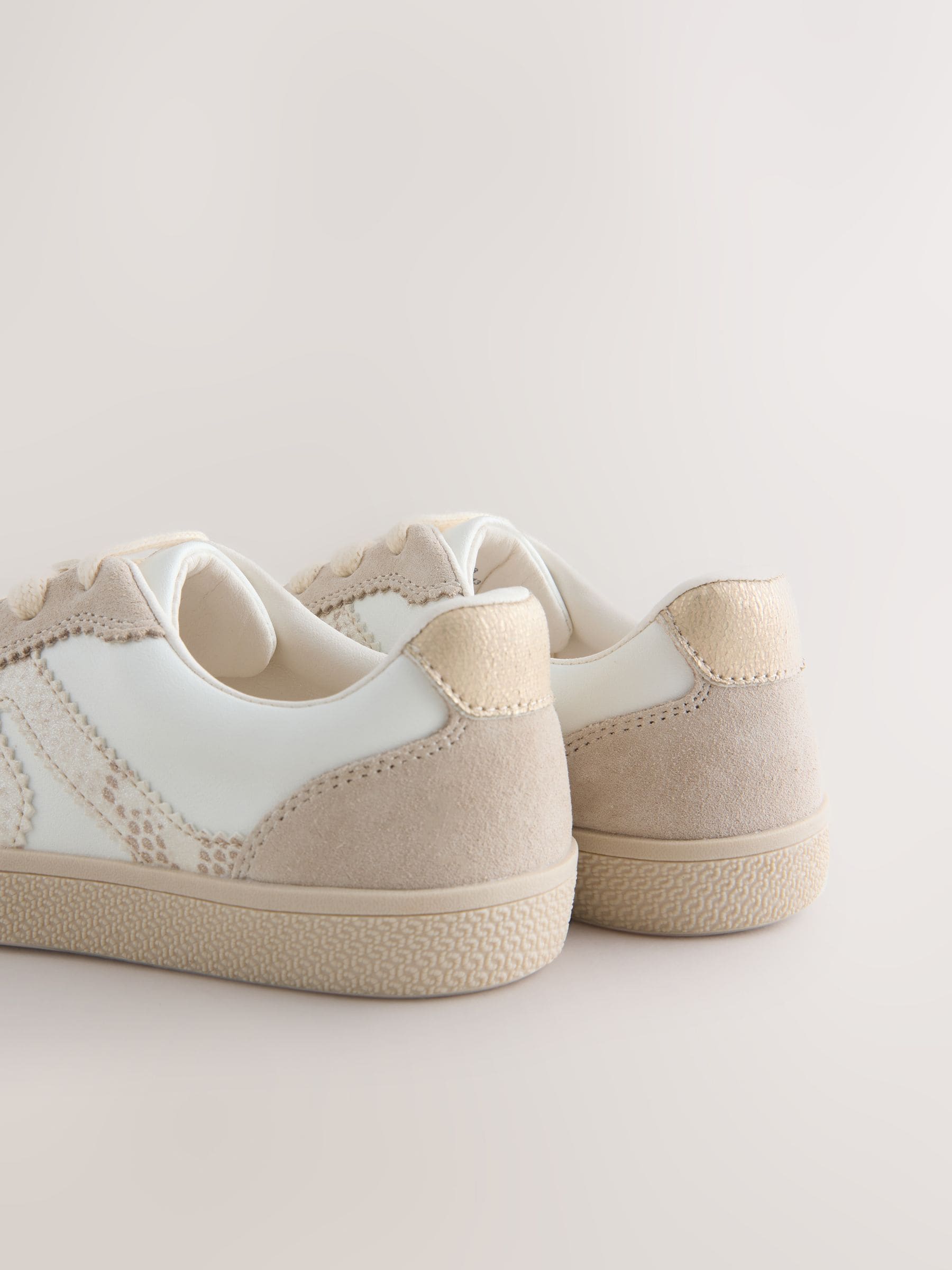 Buy Neutral Wide Fit (G) Retro Trainers from Next Romania