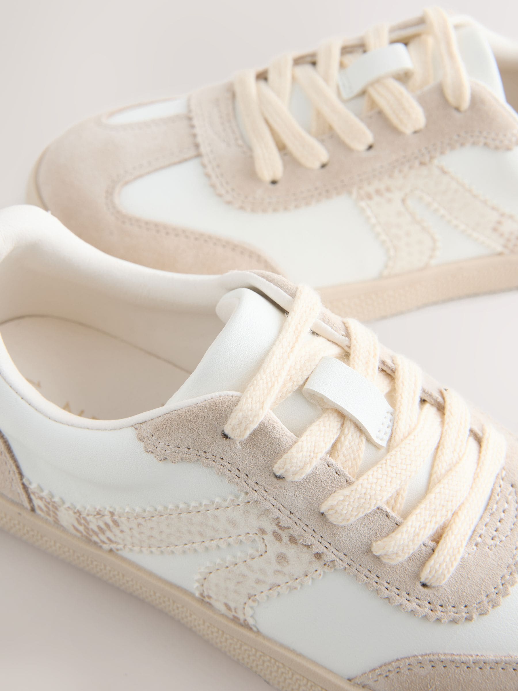 Buy Neutral Wide Fit (G) Retro Trainers from Next Romania