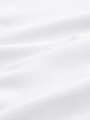 White Skinny Fit Cotton Rich Textured Easy Care Smart Shirt - Image 7 of 7