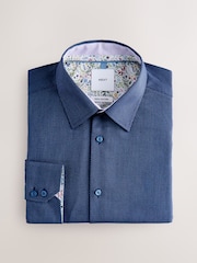 نیلم نیلا - باقاعدہ فٹ - Cotton Textured Slim Fit Long Sleeve Formal Shirt With Trim - تصویر 7 از 9