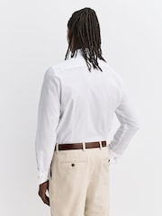 White/Sage Green Slim Fit Shirt, Tie, Pocket Square and Cufflink Occassion Set - Image 4 of 7