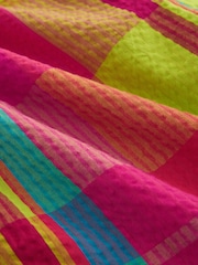 Orange/ Pink Check - Mono corto sin mangas (3meses-7años) - Imagen 3 de 4