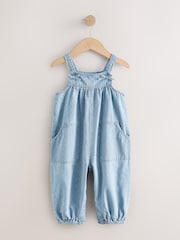 Blue Floral Ditsy Denim Jumpsuit (3mths-7yrs) - Image 5 of 8