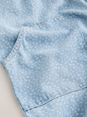 Blue Floral Ditsy Denim Jumpsuit (3mths-7yrs) - Image 7 of 8