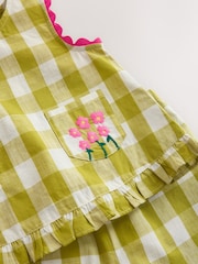 Olive Green Gingham Top & Cuffed Trousers Set (3mths-7yrs) - Image 7 of 9