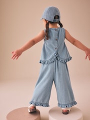 Fruit Embroidered - Denim Top & Trousers Set (3mths-7yrs) - Image 3 of 9