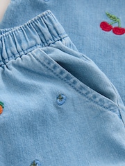 Fruit Embroidered - Denim Top & Trousers Set (3mths-7yrs) - Image 8 of 9