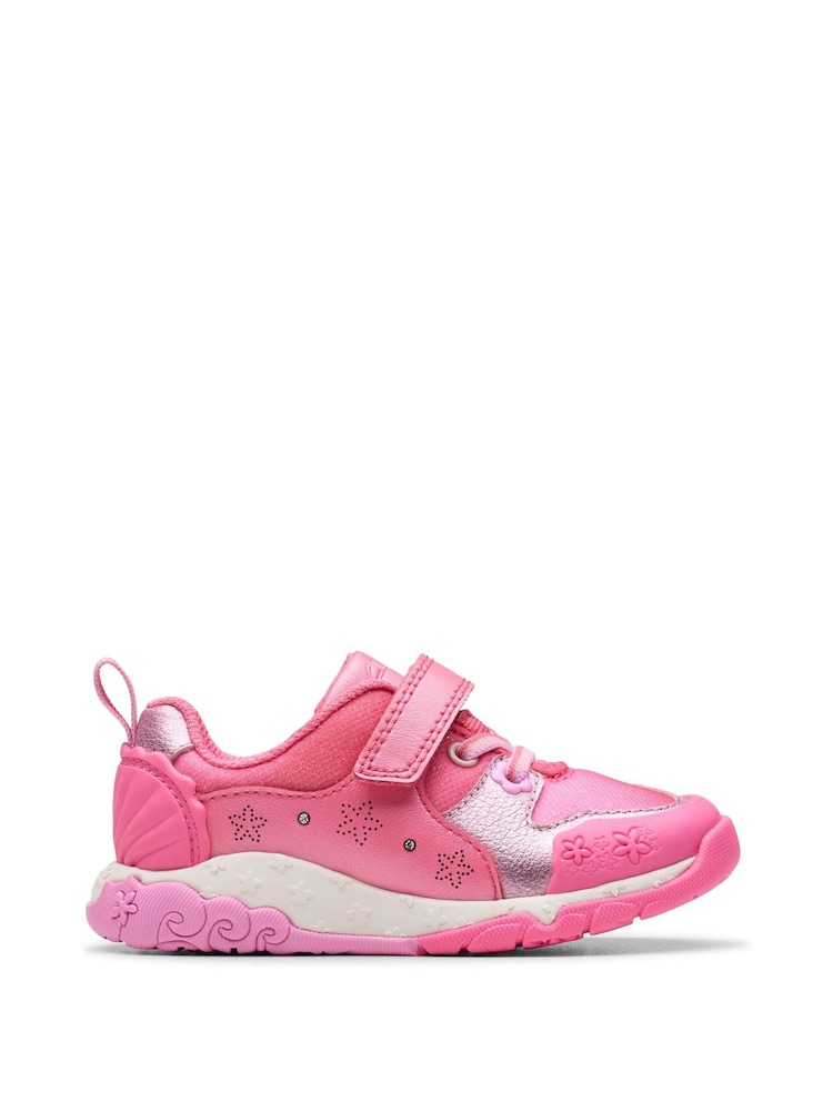 Clarks Pink Tidal Shell Toddler Shoes - Image 1 of 6