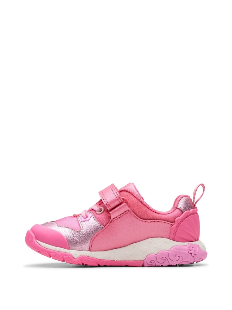 Clarks Pink Tidal Shell Toddler Shoes - Image 2 of 6