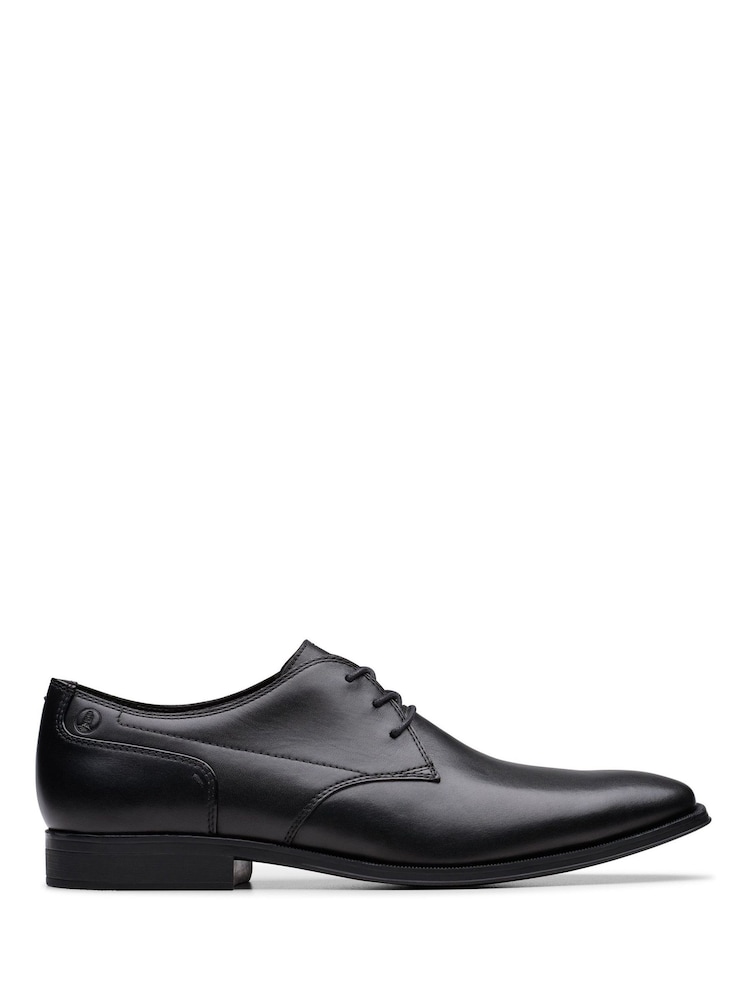 Clarks Black Paulton Lace Shoes - Image 1 of 6