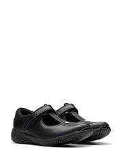 Clarks Black Relda Gem Kids Shoes - Image 4 of 8