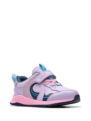 Clarks Purple Selva Hero Toddler Shoes - Image 3 of 6