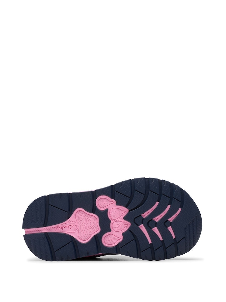 Clarks Purple Selva Hero Toddler Shoes - Image 6 of 6