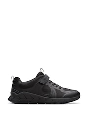 Clarks Black Selva Edge Kids Shoes - Image 1 of 6
