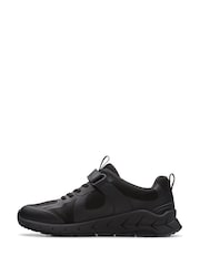 Clarks Black Selva Edge Kids Shoes - Image 2 of 6