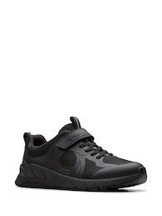 Clarks Black Selva Edge Kids Shoes - Image 3 of 6