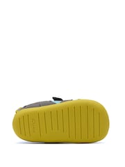 Clarks Grey Pre Walker Hero Toddler Shoes - Image 6 of 6