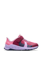 Clarks Red Selva Lane Kids Shoes - Image 1 of 6