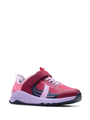 Clarks Red Selva Lane Kids Shoes - Image 3 of 6