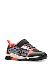 Clarks Black Steggy2 Fly Kids Shoes - Image 3 of 6