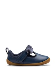 Clarks Blue Pre Walker Trim Toddler Shoes - Image 1 of 6