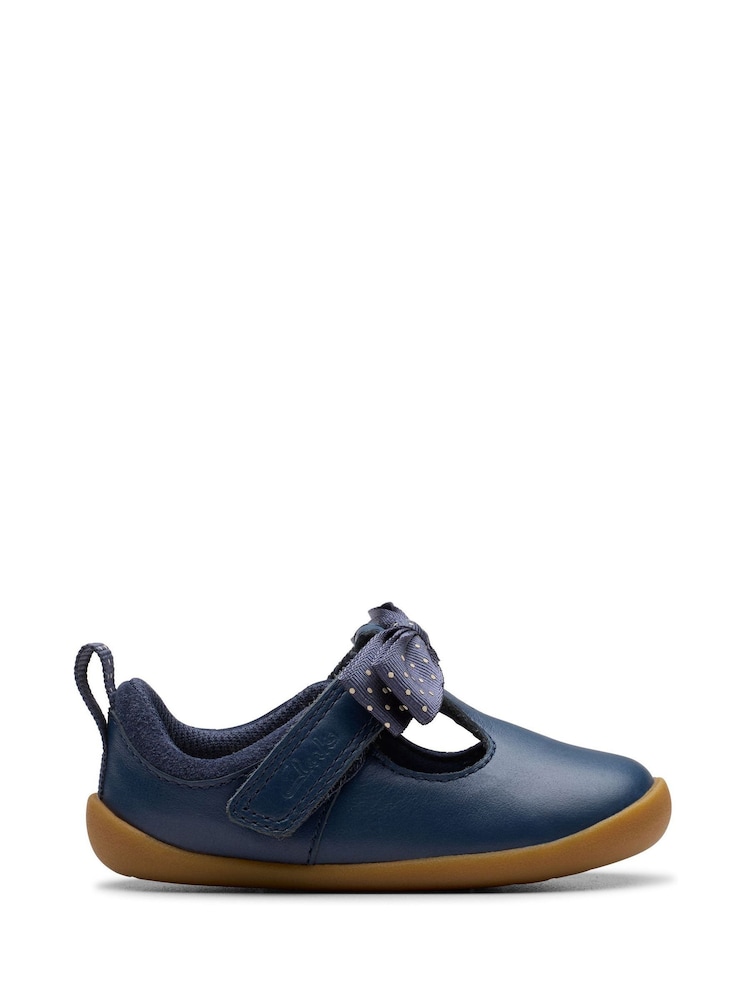 Clarks Blue Pre Walker Trim Toddler Shoes - Image 1 of 6