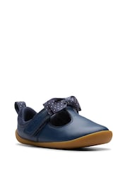 Clarks Blue Pre Walker Trim Toddler Shoes - Image 3 of 6