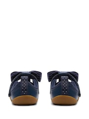 Clarks Blue Pre Walker Trim Toddler Shoes - Image 5 of 6