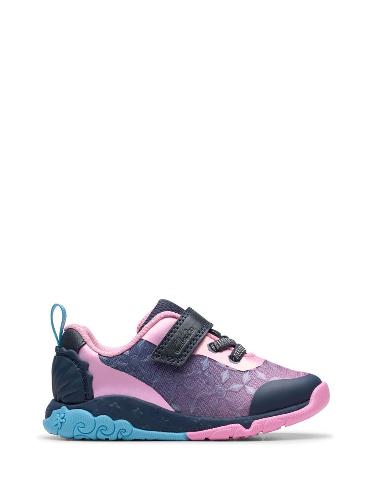Clarks Blue Tidal Trail Toddler Shoes - Image 1 of 6