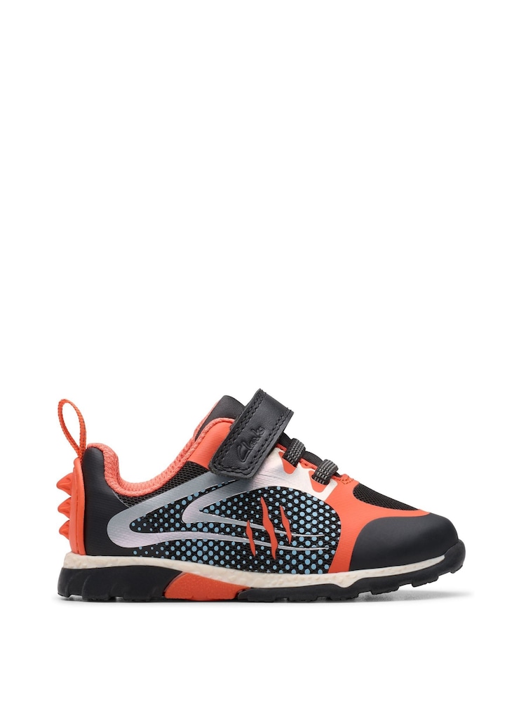 Clarks Black Steggy2 Fly Toddler Shoes - Image 1 of 6