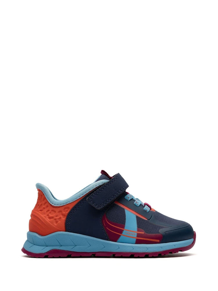 Clarks Blue Selva Lane Toddler Shoes - Image 1 of 6