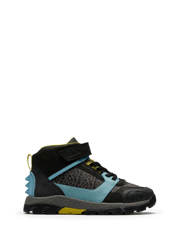 Clarks Grey Steggy2 Tri Kids Boots - Image 1 of 6
