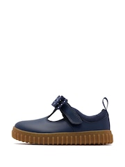 Clarks Blue Cove Bow Toddler Shoes - Image 2 of 6
