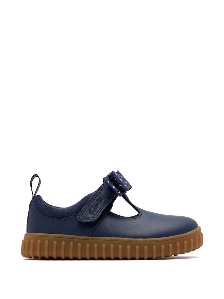 Clarks Blue Cove Bow Toddler Shoes - Image 1 of 6