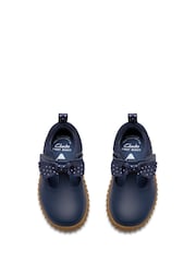 Clarks Blue Cove Bow Toddler Shoes - Image 4 of 6