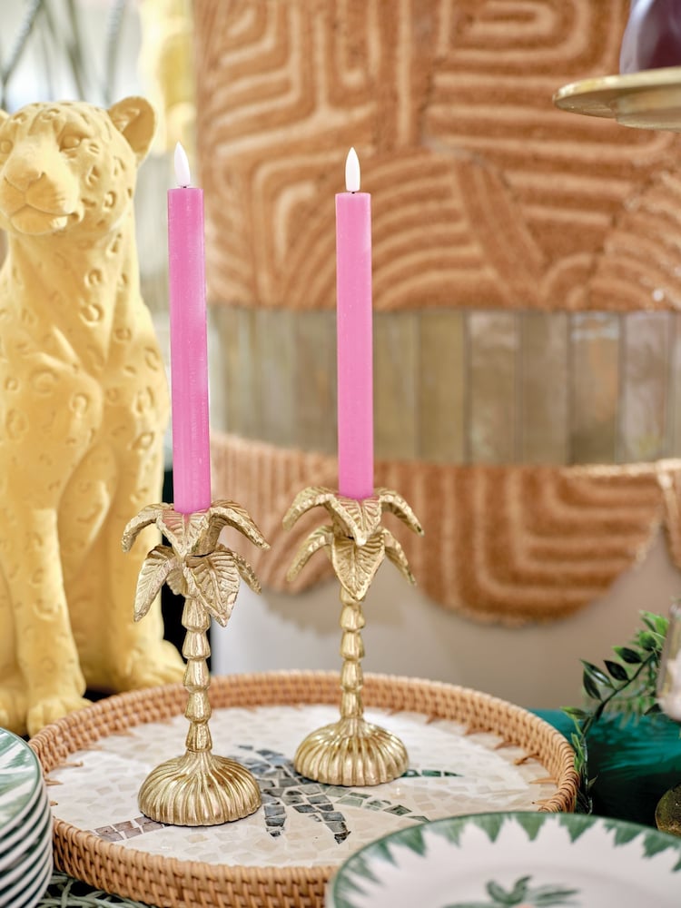 Decoris Palm Tree Candle Holder - Image 1 of 2