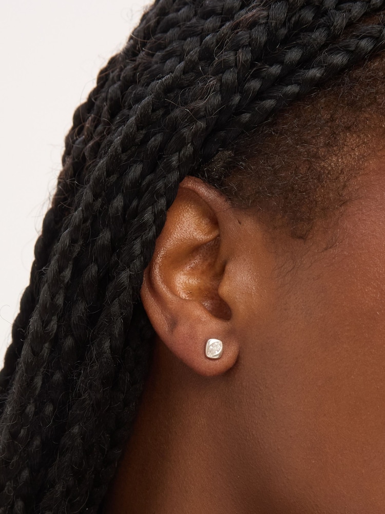 Simply Silver Silver Tone 925 Polished and Cubic Zirconia Stud Earrings - Image 2 of 2 Simply Silver Silver Tone 925 Polished and Cubic Zirconia Stud Earrings - Image 2 of 2