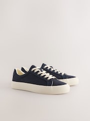 Navy Canvas Longline Smart Casual Trainers - Image 5 of 8
