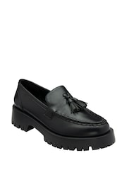 Ravel Black Almond Toe Loafers - Image 1 of 4