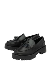 Ravel Black Almond Toe Loafers - Image 2 of 4