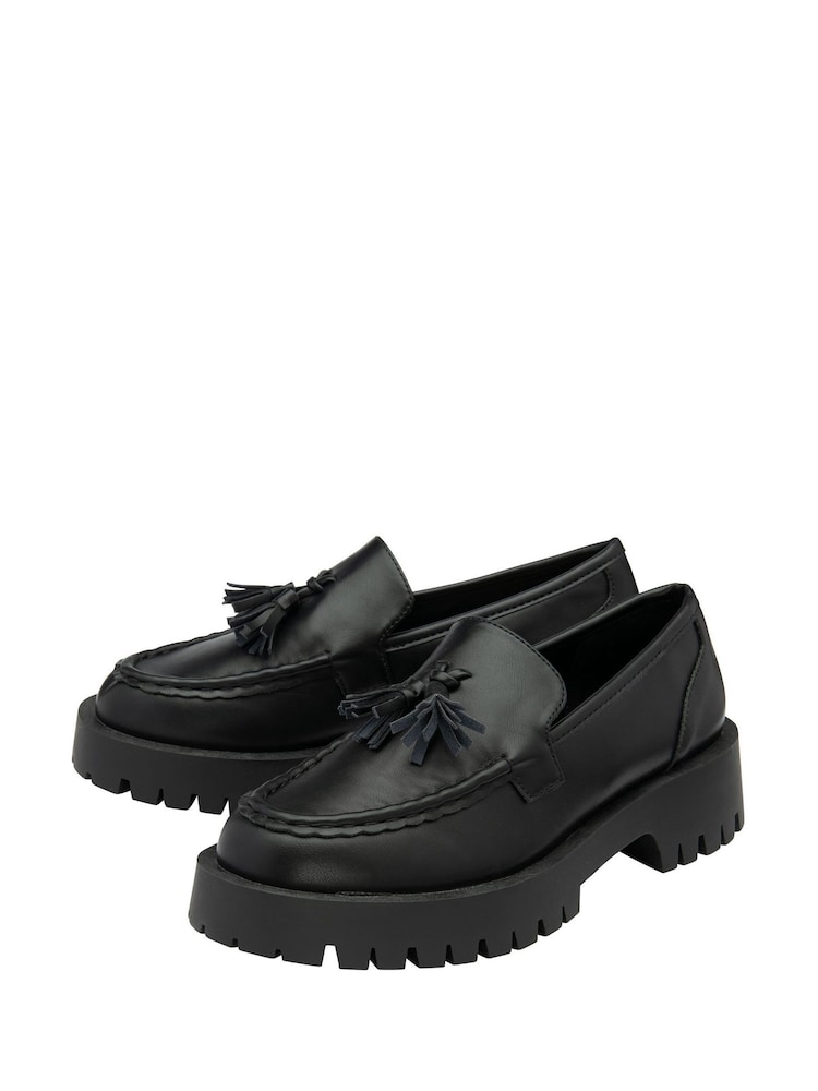 Ravel Black Almond Toe Loafers - Image 2 of 4